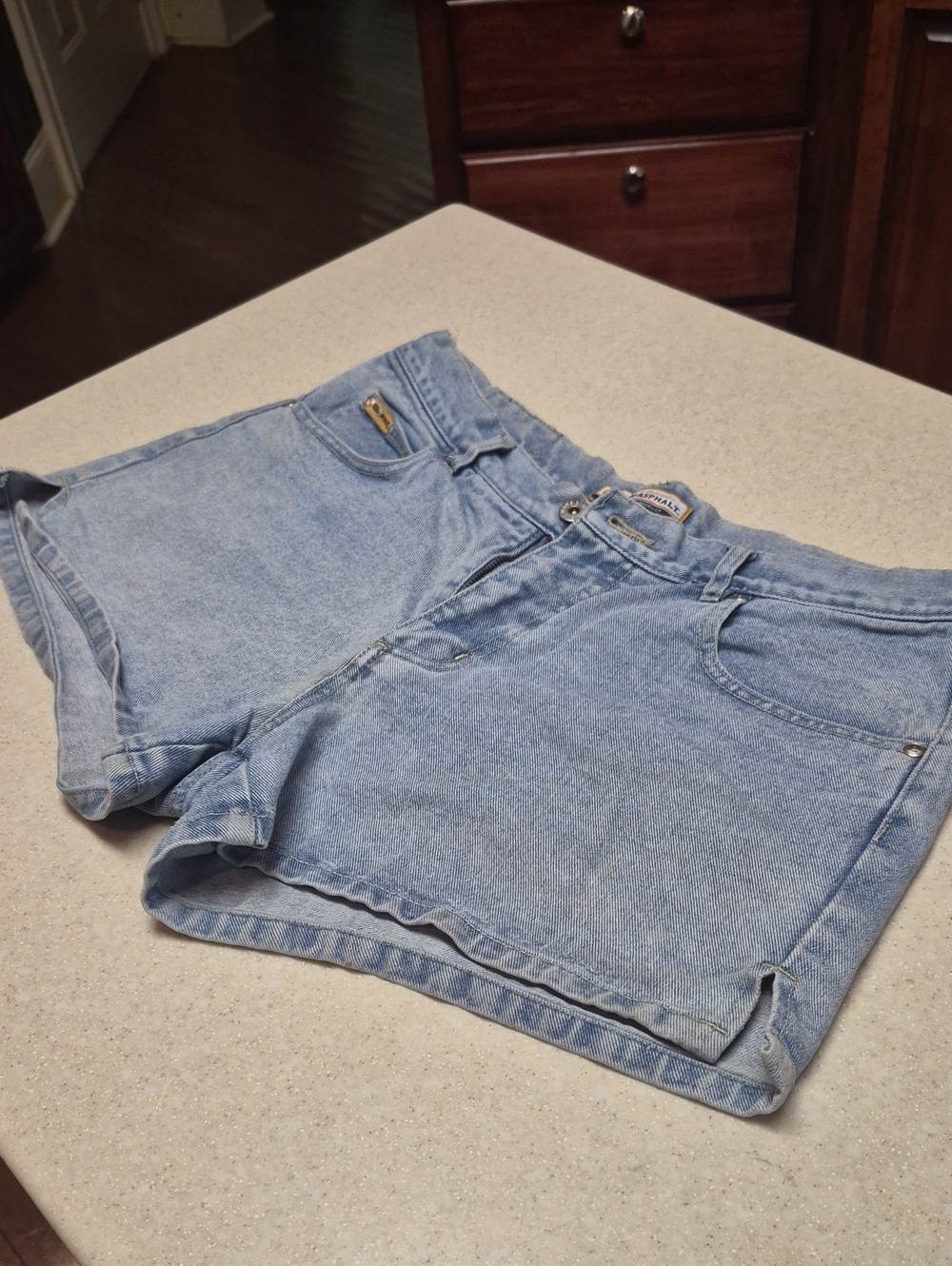 Light Wash Denim Shorts Low Rise Y2k Wet Seal